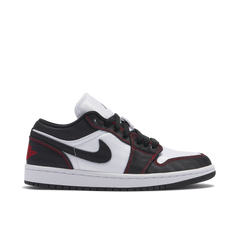 AIR JORDAN 1 LOW SE UTILITY BLACK WHITE RED WOMENS