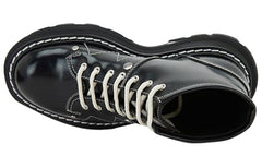 (WMNS) Alexander McQueen Tread Lace-Up Boots 'Black' 604253WHZ811090 #