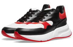 Alexander McQueen Oversized Running Sneakers 'Black White Red' 552042WHT9E1091 #