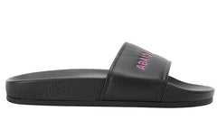 (WMNS) Balenciaga Alphabet Pattern Black Slippers 517226WAL001085 #