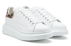 (WMNS) Alexander McQueen Oversized Sneaker 'White Leopard Suede' 650787WHZ4T9316 #