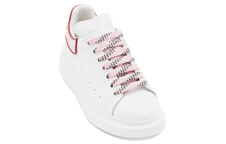 (WMNS) Alexander McQueen Oversized Sneaker 'White Pink Carnelian Red' 621056WHXMT9633 #