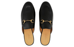 (WMNS) Gucci Princetown 'Black Leather' 423513-BLM00-1000 #