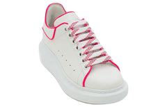 (WMNS) Alexander McQueen Oversized Sneakers 'Fluo Pink' 697600WIBNI9757 #