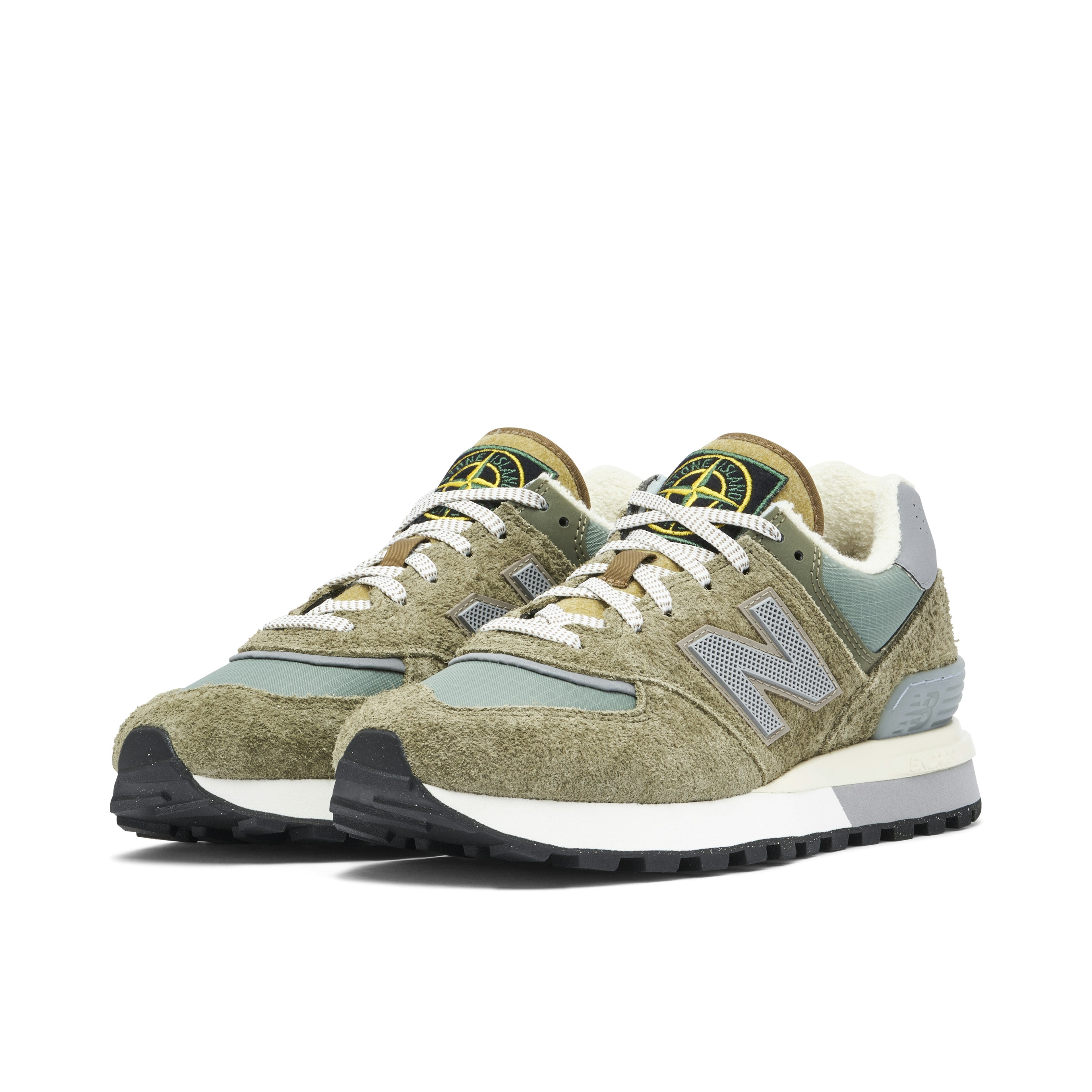 NEW BALANCE 574 X STONE ISLAND OLIVE GREEN