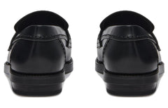 (WMNS) Alexander McQueen Seal Loafer 'Black Gun Metal 783218WIES31081 #