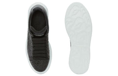 (WMNS) Alexander McQueen Oversized Sneaker Glitter 'Black' 553771W4EY41000 #