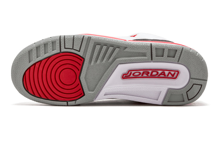 (GS) Air Jordan 3 Retro 'Fire Red' 2013 398614-120 #
