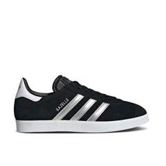 ADIDAS GAZELLE BLACK SILVER METALLIC WOMENS