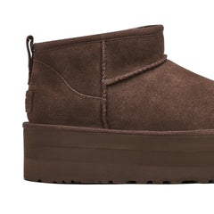 UGG CLASSIC ULTRA MINI PLATFORM BURNT CEDAR WOMENS