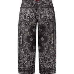 Supreme Bandana Jacquard Baggy Jean 'Black