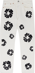 Le Jean Couronne de Coton Blanc