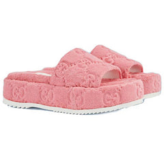 GUCCI PLATFOM SANDAL " Wild Rose "