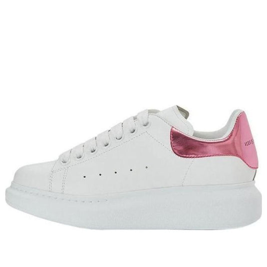 (WMNS) Alexander McQueen Oversized Sneaker 'White Pink Metallic' 676702WICGG9993 #