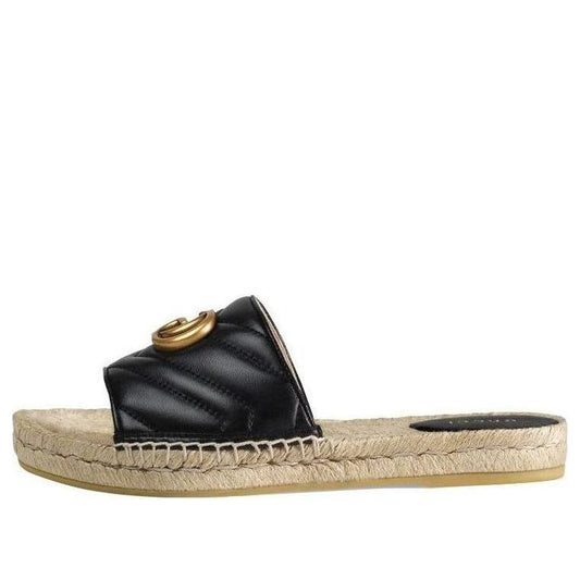 (WMNS) Gucci G Shoe 'Black Gold' 573028-BKO00-1000 #.