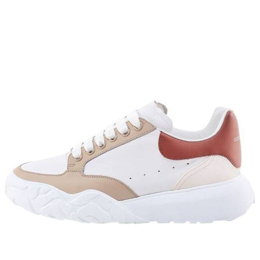 Alexander McQueen Court Trainers 'White Tan Red' 735780WID6A8804 #