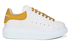 (WMNS) Alexander McQueen Oversized Sneaker 'White Mustard' 621056WHXMT9718 #