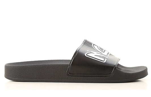 Alexander McQueen Logo Sandals Black/White 547040-R2587-1006 #