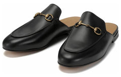 (WMNS) Gucci Princetown 'Black Leather' 423513-BLM00-1000 #