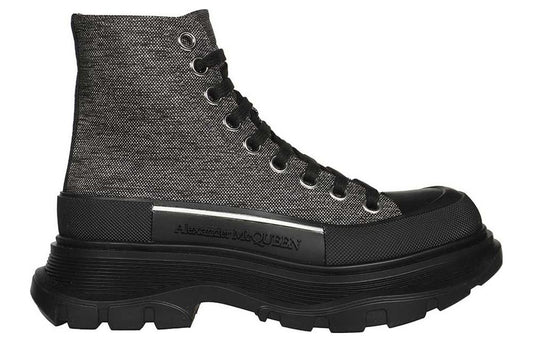 (WMNS) Alexander McQueen Tread Slick Boots 'Brown Black' 718369W4US28163 #