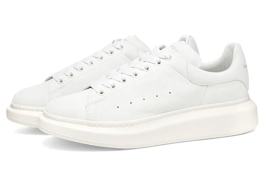 Alexander McQueen Nubuck Wedge Sole Sneaker 'Ivory' 553761WHV679521 #