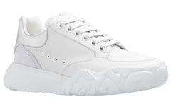 (WMNS) Alexander McQueen Court Trainer 'White Silver' 709033WIAAZ8879 #
