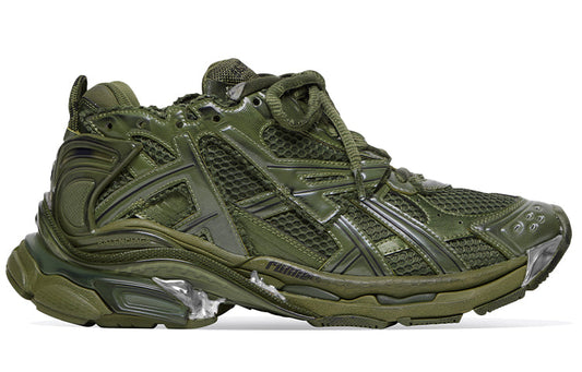 Balenciaga Runner Sneaker 'Leather Free Khaki' 677403W3RB13031 #