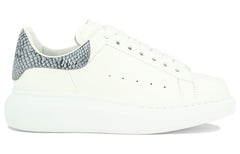 (WMNS) Alexander McQueen Oversized Shoes 'White Ice Snake' 718139WIE838857 #