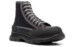 Alexander McQueen Tread Slick High-Top Sneakers 'Black Grey' 662681W4MV81081 #