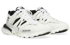 (WMNS) adidas Originals x Balenciaga Track Forum Low Top Sneaker 'White Black' 741106W3CZ19010 #