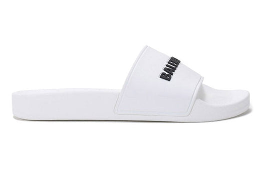 (WMNS) Balenciaga Pool Slides 'White Black' 565547W1S839034 #