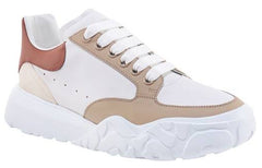 Alexander McQueen Court Trainers 'White Tan Red' 735780WID6A8804 #