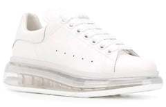 (WMNS) Alexander McQueen Oversized Sneaker 'White Clear Sole' 611698WHX989000 #
