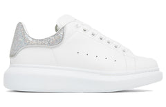 (WMNS) Alexander McQueen Oversized Sneaker 'White Silver Glitter' 718239WIDJ48813 #