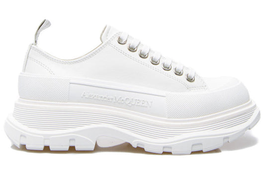 (WMNS) Alexander McQueen Tread Slick Lace Up Low 'White' 633902WHZ629071 #