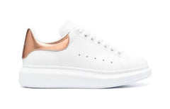 (WMNS) Alexander McQueen Oversized Sneakers 'White Rose Gold' 718232WIE829053 #