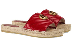 (WMNS) Gucci G Shoe Red 573028-BKO00-6433 #.