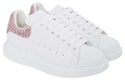 (WMNS) Alexander McQueen Sequin Oversize Shoes 'White Pink' 586393WHWKH9382 #
