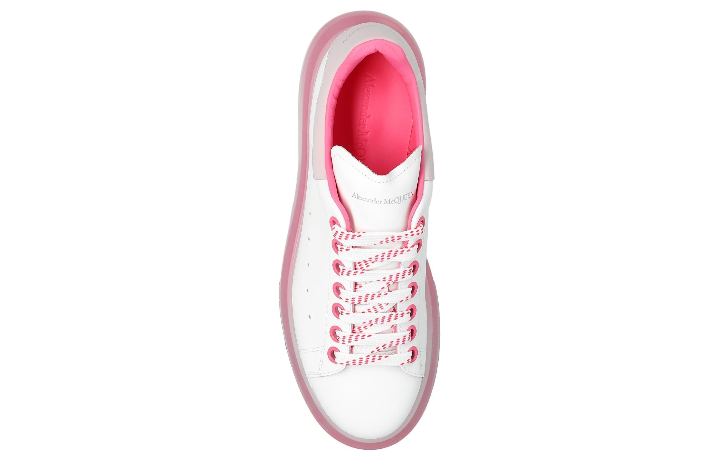 (WMNS) Alexander McQueen Larry Oversized Sneaker 'Clear Sole White Pink' 718255WICYD8884 #