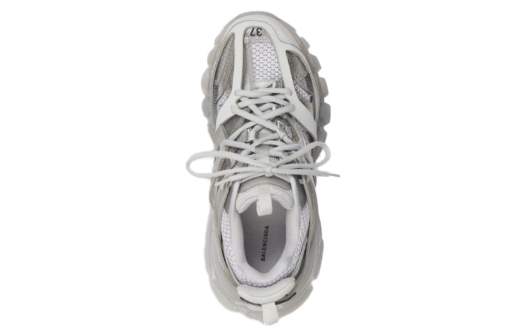 (WMNS) Balenciaga Track Clear Sole Daddy Shoes Grey 647741W3BM41200 #