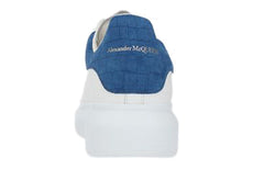 Alexander McQueen Oversized Sneaker 'White Blue Crocodile' 625162WHZ4K9255 #