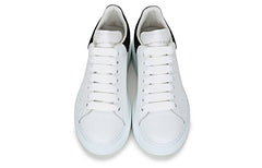 (WMNS) Alexander McQueen Oversized Sneaker 'White Black Suede' 650788WHZ4K9061 #