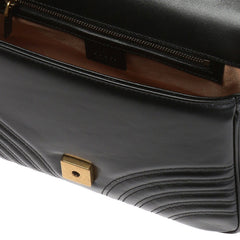 (WMNS) Gucci GG Marmont Series Bag Small-Size Black 498110-DTDIT-1000 #.