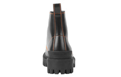 Balenciaga Strike 20mm Lace-up Martin Boots Black/Orange 589338WA9641075 #