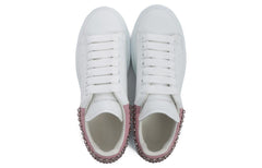 (WMNS) Alexander McQueen Sequin Oversize Shoes 'White Pink' 586393WHWKH9382 #