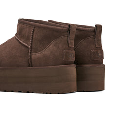 UGG CLASSIC ULTRA MINI PLATFORM BURNT CEDAR WOMENS