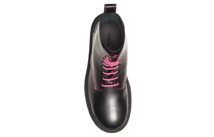 (WMNS) Balenciaga Strike Lace-Up Boot 'Black Pink' 590974WA9641085 #