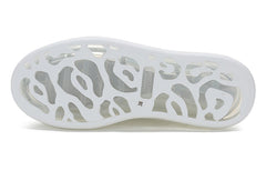 (WMNS) Alexander McQueen Clear Sole Oversized Sneaker 'Beige Embossed Suede Crocodile' 650796WHZ4V9728 #