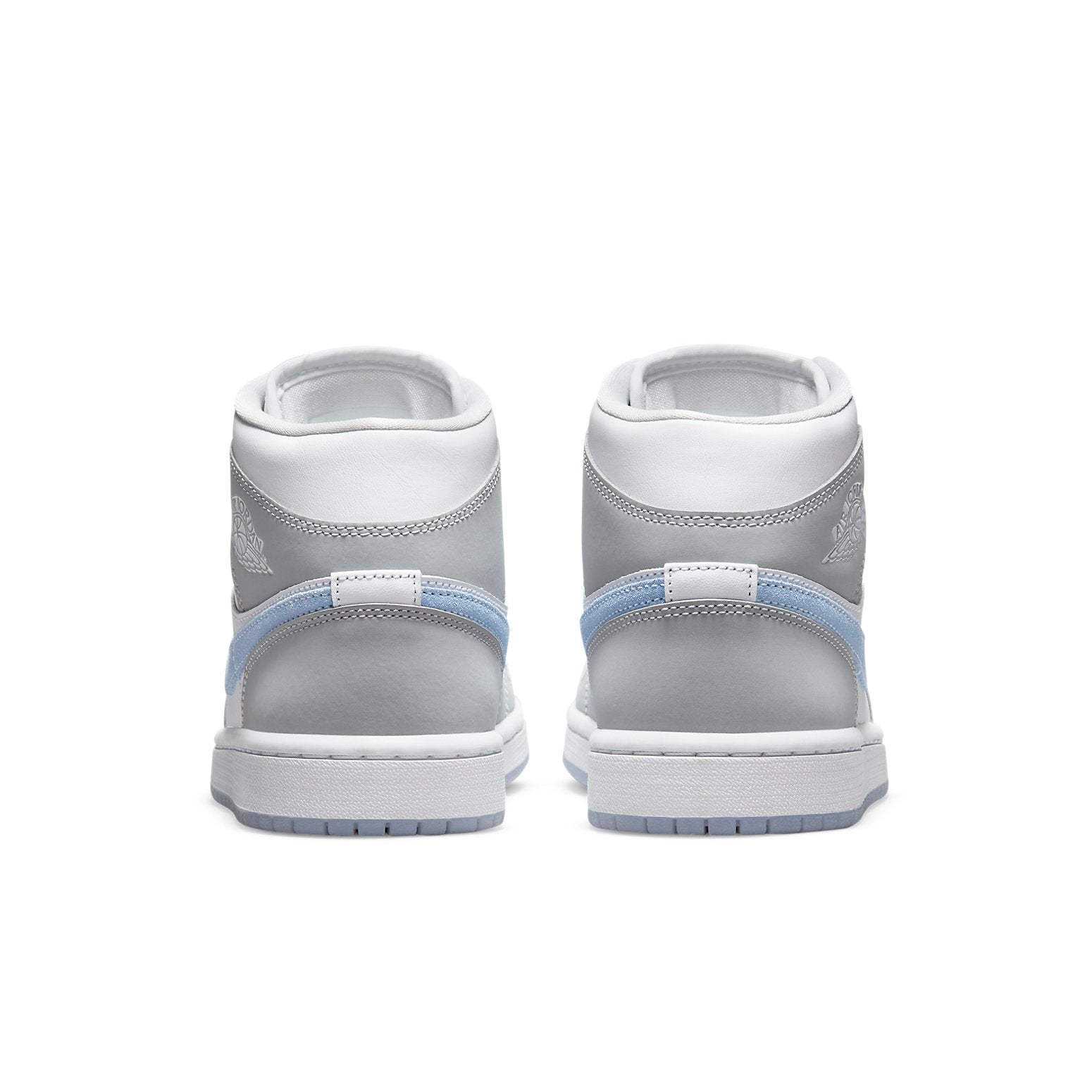 (WMNS) Air Jordan 1 Mid 'Wolf Grey Aluminum' BQ6472-105 #
