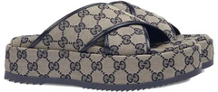 GUCCI SLIDE SANDAL " BEIGE BLUE " #.